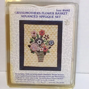 Grandmothers Flower Basket Advanced Applique Set 20" x 24" - Picture 1 of 3