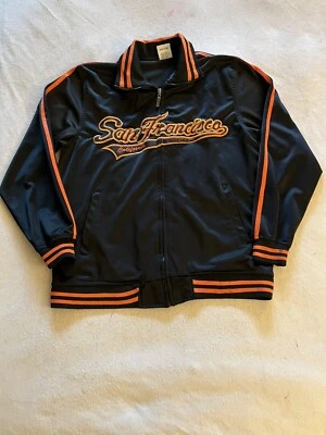 GoGo Sports XL Jacket MLB San Francisco CA Giants Dugout Old School Baseball - Image 1 of 4
