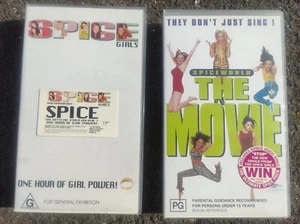 2 X Vhs Spice Girls - One Hour Of Girl Power - 1997 And Movie - VHS - Tested PAL - Picture 1 of 5