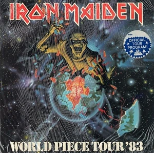 IRON MAIDEN 1983 WORLD TOUR PROGRAMMA CONCERTO LIBRO SIGILLATO NMT 2 COME NUOVO IN CONFEZIONE - Foto 1 di 2