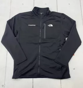 The North Face Skyline Fleecejacke mit durchgehendem Reißverschluss schwarz bestickt Powerade Größe XL - Bild 1 von 8