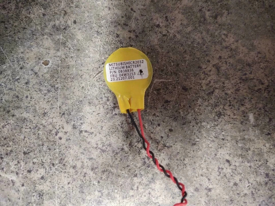 Batería 2 pines 2 cables Lenovo ThinkPad W540 BIOS CMOS 04W3253 0B38836 23.21207.001 Foto 1 de 1