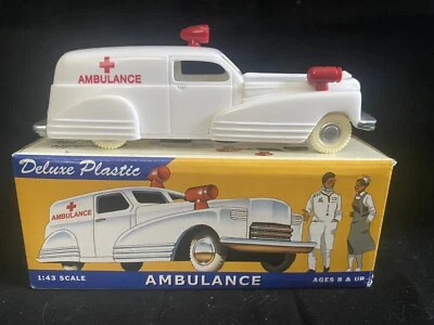 NEW in box Dimestore Dreams Deluxe Plastic 1:43 Scale AMBULANCE   . 20000 - Image 1 of 4