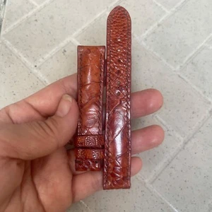 26m 24mm 22mm 21mm 20mm 19mm 18mm 16mm Red Brow Ostrich Leather Watch Strap Band - Picture 1 of 13