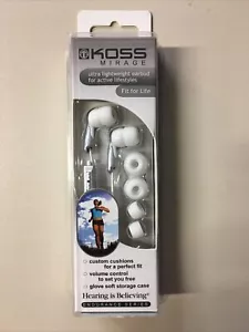 Koss Mirage In Ear Stereo-Kopfhörer silber, incl Lautst. Regler und Tasche, OVP - Bild 1 von 1