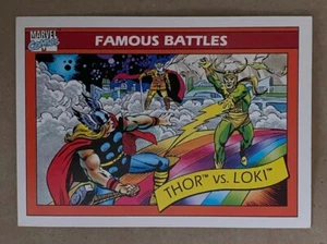 Marvel Universe 1990 #122 - Thor vs. Loki (Famous Battles) - Picture 1 of 2