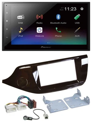 Pioneer USB Bluetooth DAB 2DIN MP3 Autoradio für Kia Ceed ab 12 glänzend - Bild 1 von 4