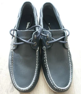 Timberland Classic Boat Hombre Botas Zapatos Vela Mocasines Cuero Nobuk Azul NUEVO - Imagen 1 de 4