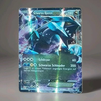 Schwarzes Kyurem EX Pokemon Karte Deutsch 95/135 Plasma Sturm - Bild 1 von 3