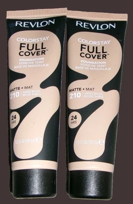 Revlon Colorstay Full Cover Foundation 24HRS Matte 210 Lot of 2 - Image 1 of 2