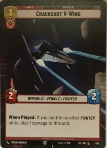 Crackshot V-Wing Hyperspace - Star Wars Unlimited, Saltar a la velocidad de la luz - Imagen 1 de 1