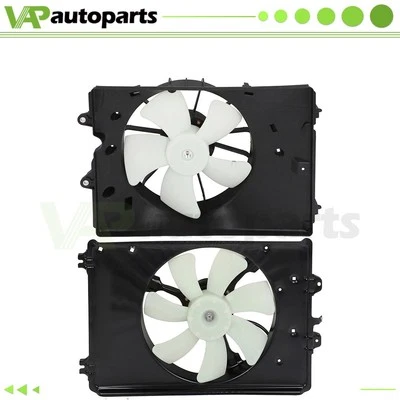 A/C Condenser Fan and Radiator Cooling Fan Assembly For 2009 10-2015 Honda Pilot - Image 1 of 4