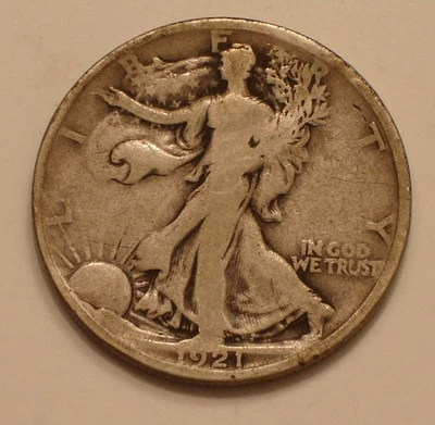 1921-P Walking Liberty Half Dollar KEY DATE COIN - Image 1 of 4