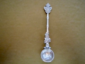 DOMEX Vintage Collectible Souvenir SPOON Carlos I Rei E Amelia Rainha Portugal - Picture 1 of 10