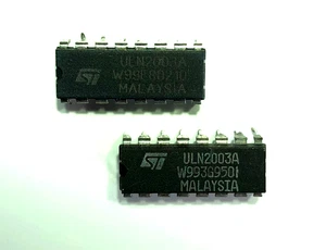 ULN2003A Darlington array PDIP-16 Genuine STMicroelectronics part x 2 pcs - Foto 1 di 1