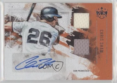 2019 Panini Diamond Kings DK Material Signatures Chris Shaw Rookie Auto RC - Image 1 of 2