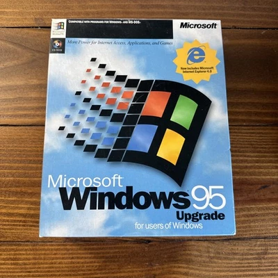 Microsoft Windows 95 Upgrade CD-ROM Internet Explorer Starter Kit Box - Image 1 of 4