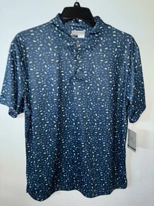 PGA Tour Golf Shirt XL Polo Style Blue BBQ Print - Imagen 1 de 6