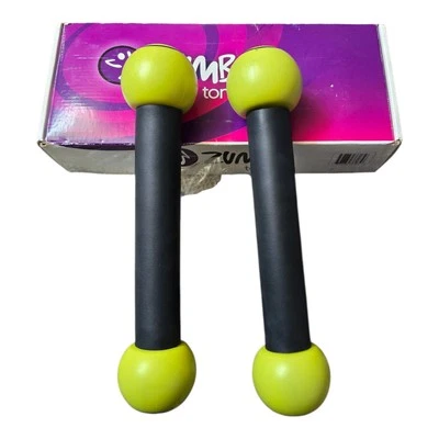 Zumba Fitness Toning Sticks Set of 2 Shake Workout Weights 1 lb - Image 1 of 4
