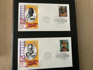 1997 #3168-3172a 32c Movie Monsters - 6 House Of Farnam FDCs - Picture 1 of 3