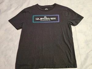 Quicksilver Boys short sleeve T-Shirt Crew Neck Gray Size MEDIUM 10/12 - Picture 1 of 6
