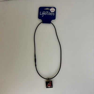 Cleveland Indians Chief Wahoo Necklace Lifetiles By Wincraft Guardians Licensed - Image 1 of 4