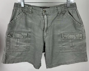 Vintage Y2K Utility Shorts Medium Perfectly Faded Khaki Fishing Hiking Outdoor - Picture 1 of 12