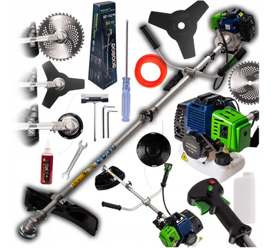 MIDORI Rasentrimmer Benzin Motorsense Freischneider 7,2 PS Trimmer Set Zubehör