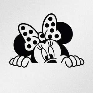 Minnie Mouse Peeking Car Laptop Motorbike Vinyl Decal Sticker - Bild 1 von 10