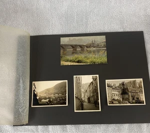 Vintage Germany Heidelberg Photo Scrapbook Pages Lot Old Bridge Castle Cars - Picture 1 of 10