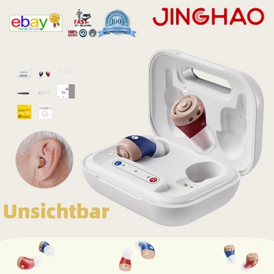 Paar Mini Hörverstärker Rechargable im Ohr Sound Verstärker Enhancer DE - Bild 1 von 4