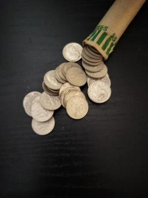 Roosevelt Silver Dimes, Roll of 50, $5.00 Face Value 90% Silver US Coins - Image 1 of 4