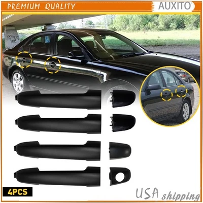 Cubierta de manija de puerta de coche 4 piezas para Hyundai Sonata 2006 2007 2008 09 10 Foto 1 de 4