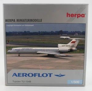 Herpa Aeroflot Tupolev TU-154B Modelo - 1:500 - 510547 - Imagen 1 de 20