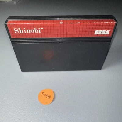 Shinobi (Sega Master System) Tested - Authentic Cart 50A18 - Image 1 of 2