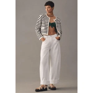 Citizens Of Humanity Ayla Baggy Cuffed Cropped Jeans NEW Size 33 in Serene - Picture 1 of 16