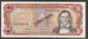 Dominican Republic 5 Pesos Oro 1981 Specimen Unc - Bild 1 von 1