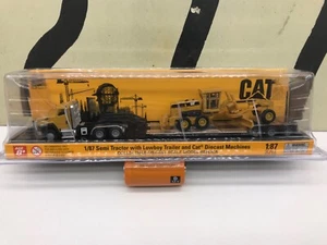 Ho Scale 1:87 Cat CT660 Daycab with Lowboy Trailer & 163H Grader Diecast Masters - Picture 1 of 6