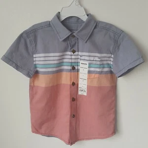 Sonoma Goods For Life Gr. 4 Jungen Kurzarm gestreiftes Oberhemd mehrfarbig - Bild 1 von 11