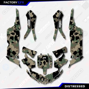 Kit de gráficos camuflaje Woodland Distressed se adapta a Yamaha YXZ 1000R 2015-2018 - Imagen 1 de 2