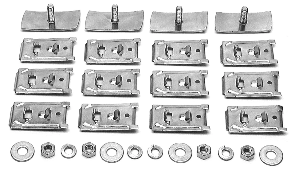 1949 1950 1951 1952 CHEVROLET STYLELINE ROCKER PANEL MOLDING CLIP KIT 150 210 * - Image 1 of 1