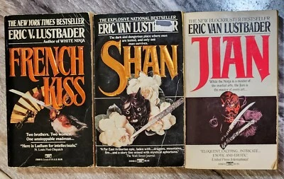 Vintage Paperbacks Lot of 3: Eric Van Lustbader - Jian, Shan & French Kiss - Image 1 of 4