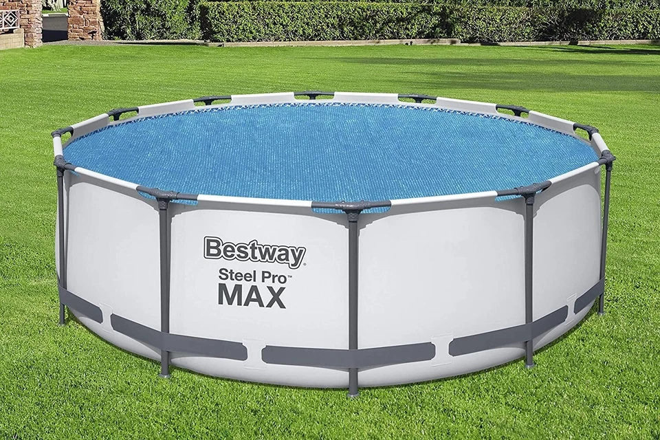 BESTWAY 12FT ROUND SOLAR POOL COVER STEEL PRO SWIMMING POOL CARRY BAG - Image 1 of 4