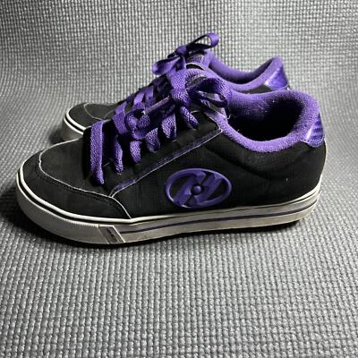 Heelys Wave Roller Skate Shoes Youth Size 4 Womens Size 5 Black Purple Lace Up - Image 1 of 4