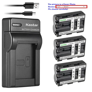 Kastar Battery Slim Charger for Sony NP-FM500H & Sony Alpha α99 a99 SLT-A99 - Picture 1 of 11