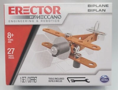 Kit de montaje de Meccano. Biplano. Caja sellada de fábrica ¡Nueva! Foto 1 de 4