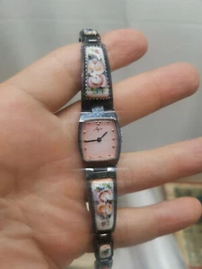 Vintage ladies ENAMEL Finift Watch Luch no working - Picture 1 of 8