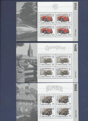 GUERNSEY - Sc 531a-535a - five MNH S/S  -  Classic Cars - 1994  - TWO SCANS --c - Image 1 of 2
