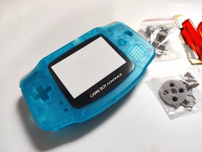 Gameboy Advance Shell Housing Transparent Game Boy IPS Ready Trim Clear Sky Blue - Image 1 of 4