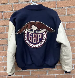 Vintage Goldener Bär Unijacke Grand Old Party GOP Republikaner Größe M - Bild 1 von 20